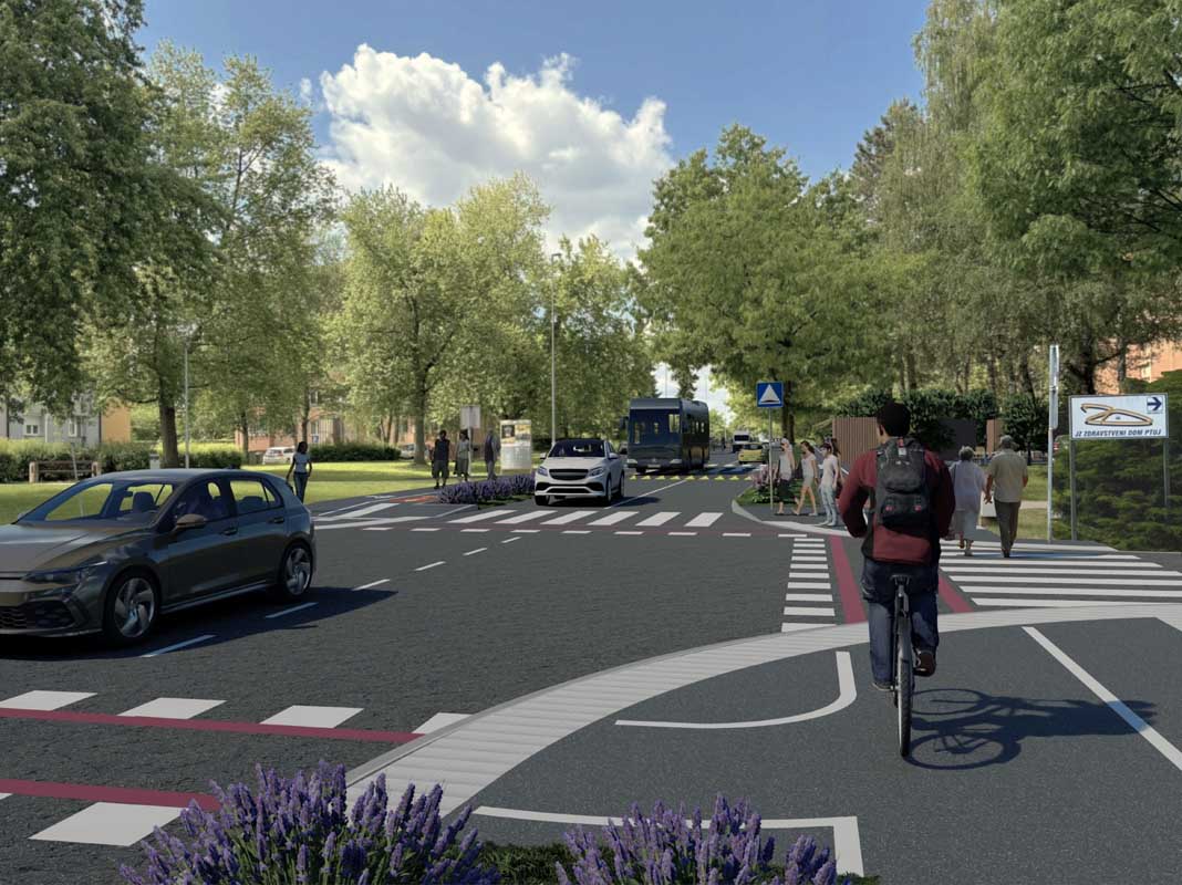 Vlaganja v prometno infrastrukturo nadaljujemo še intenzivneje. V aktualnem investicijskem ciklu izvajamo in načrtujemo projekte, s katerimi celovito izboljšujemo prometno ureditev mesta, med drugim tudi celovito prenovo Volkmerjeve ceste, ki vključuje obnovo vozišča, nove površine za pešce in kolesarje, posodobitev postajališč ter ureditev javnega prostora po načelih trajnostne mobilnosti.