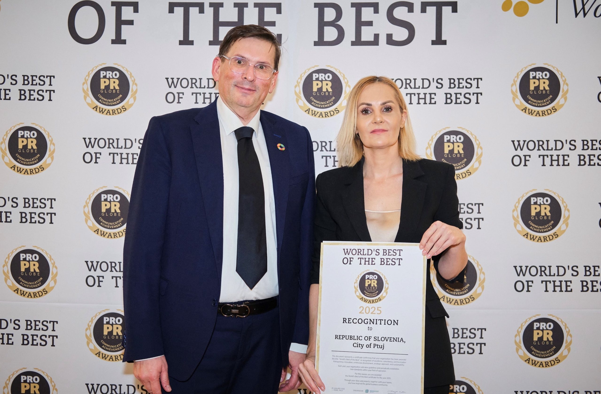 Leto 2026 je Ptuj postavilo na evropski zemljevid najodličnejših destinacij kulturne dediščine. Mesto je prejelo prestižni naziv Najboljše mesto kulturne dediščine v Evropi 2026.